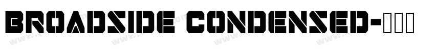 Broadside Condensed字体转换